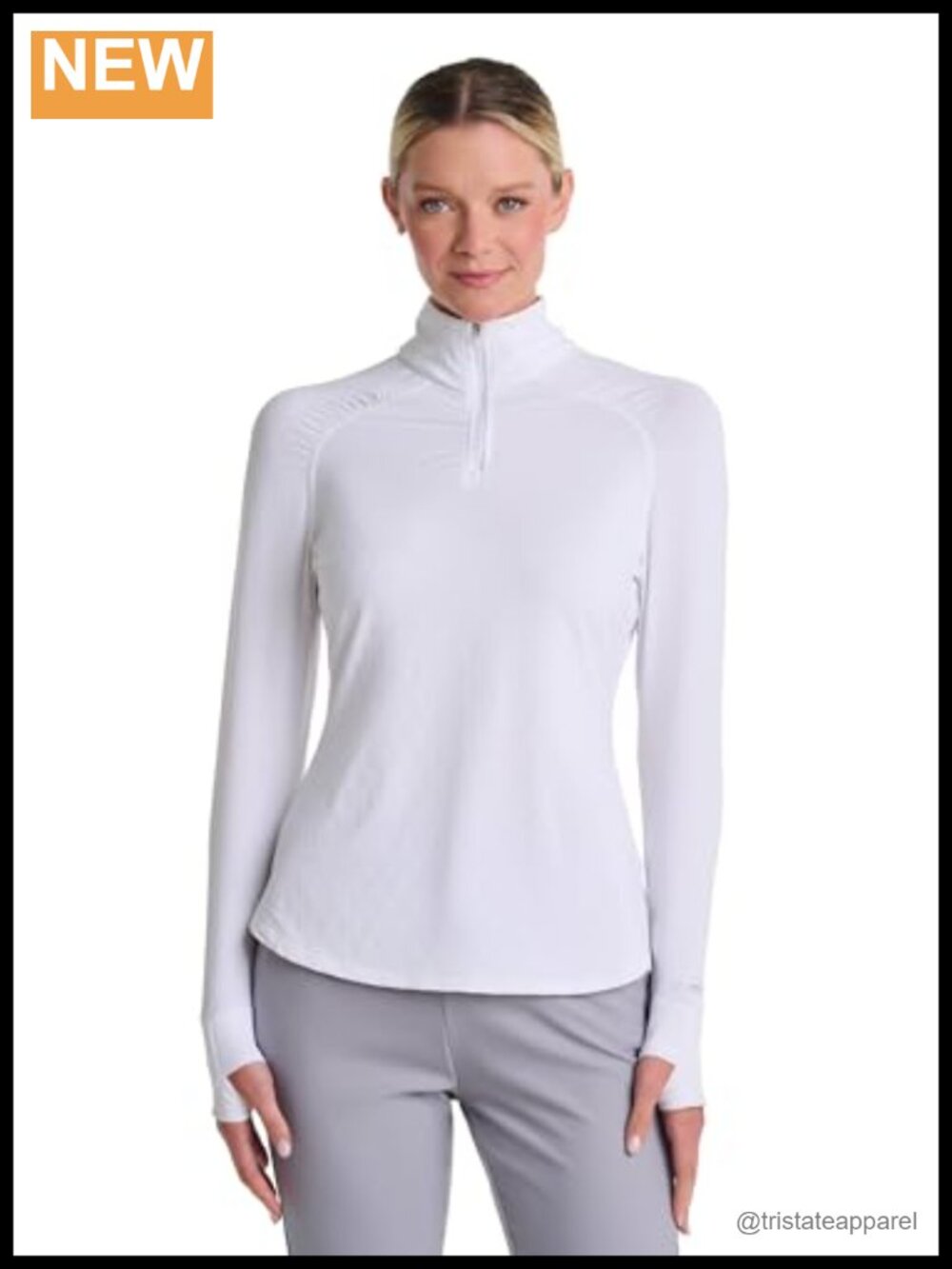 Women's Golf Quarter-Zip UPF 50+ Sun Protection Shirt Thumbholes